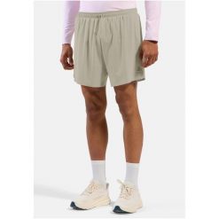 Spodenki męskie Short inner brief ZEROWEIGHT 5 INCH. Szare szorty męskie Odlo, l, bez wzorów, z elastanu. Za 329.99 zł.