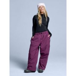 Spodnie narciarskie - Unisex - Luźny krój - Park - Bordeaux. Czerwone spodnie materiałowe damskie POEDERBAAS, bez wzorów. Za 698.52 zł.