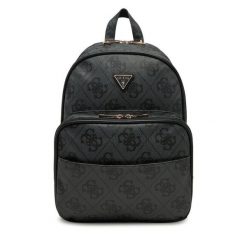 Plecak Guess. Czarne plecaki damskie Guess, z aplikacjami. Za 429.99 zł.