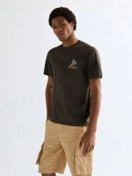 MESKA KOSZULKA WRANGLER EMBROIDERY TEE WREN 112377991. T-shirty męskie Wrangler, xl, bez wzorów, bez kołnierzyka. Za 69.99 zł.
