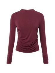 Y.A.S koszulka z długim rękawem - YASLysa Kobiety czerwony, L. Czerwone t-shirty damskie Y.A.S., l, bez wzorów, eleganckie, bez kołnierzyka. Za 179.95 zł.
