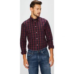 Jack & Jones - Koszula. Czarne koszule męskie Jack & Jones, w kratkę, z bawełny, z klasycznym kołnierzykiem, z długim rękawem. W wyprzedaży za 99.90 zł.