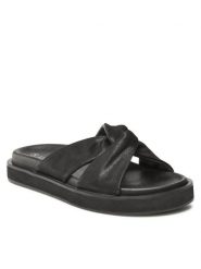 Lasocki Klapki WI16-4808-06 Czarny. Czarne klapki damskie Lasocki, bez wzorów, z nubiku, bez obcasa. Za 169.99 zł.