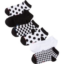 Skarpetki damskie do sneakersów (6 par) bonprix czarno-biały. Skarpety damskie marki FOUGANZA. Za 35.94 zł.