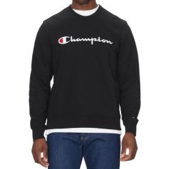 BLUZA męska CHAMPION 220727-KK001 bez kaptura czarna sportowa bawełniana S. Czarne bluzy męskie Champion, m, bez wzorów, z bawełny, bez kaptura. Za 189.00 zł.