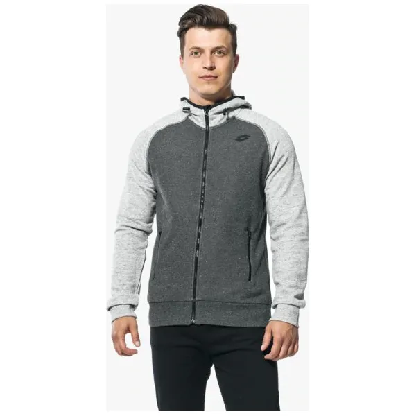 Lotto Bluza Bryan Vi Sweat Fz Hd , szary, rozmiar L. Szare bluzy męskie Lotto, l, bez wzorów, z bawełny, bez kaptura. W wyprzedaży za 129.99 zł.