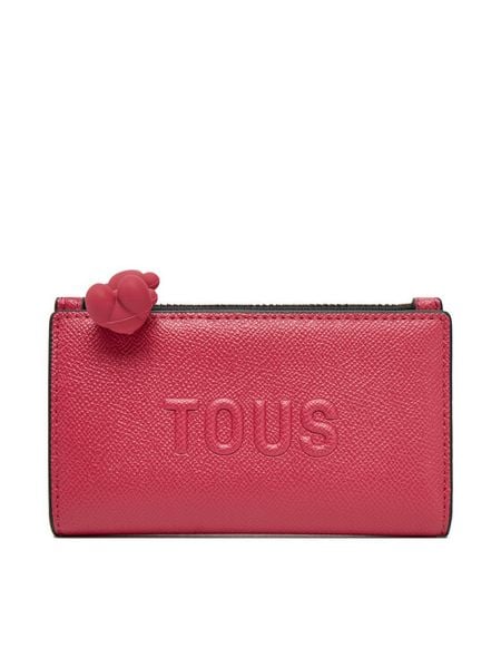 TOUS Portfel Brenda 2002105625 Różowy. Czerwone portfele damskie tous, bez wzorów, ze skóry. Za 399.99 zł.