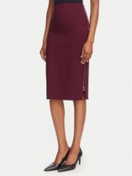 Rinascimento Spódnica ołówkowa CFC0130146003 Bordowy Slim Fit. Czerwone spódnice damskie Rinascimento, s, bez wzorów, z syntetyku, ołówkowe. Za 399.99 zł.