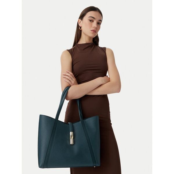 Torebka Furla. Zielone torebki do ręki damskie Furla, bez wzorów, klasyczne, bez dodatków. Za 1,439.00 zł.