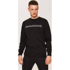 Bluza z napisem - Czarny. Czarne bluzy damskie House, l, bez wzorów, bez kaptura. Za 89.99 zł.