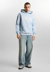 Bluza sportowa męska Prosto Harvard z kapturem. Niebieskie bluzy męskie Prosto., l, bez wzorów, z bawełny, z kapturem. Za 249.99 zł.
