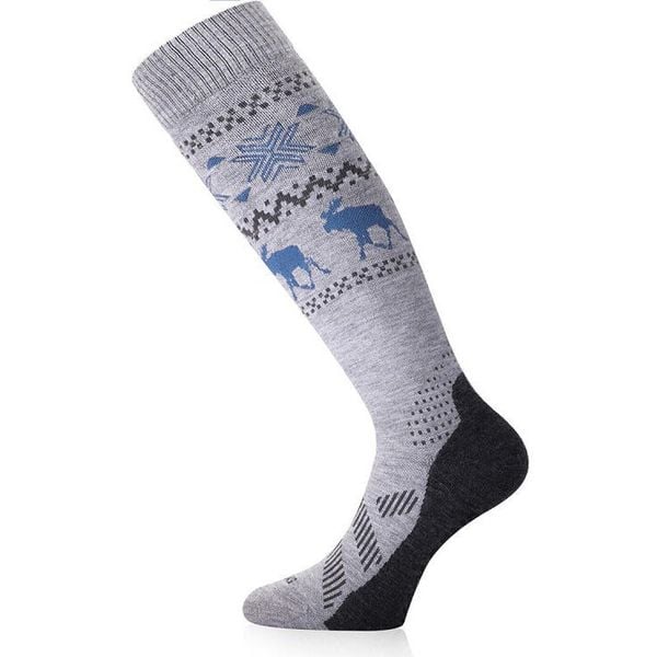 Skarpety narciarskie uniseks Lasting FWW 858 Merino 85%. Szare skarpety damskie LASTING, bez wzorów, z wełny. W wyprzedaży za 139.90 zł.