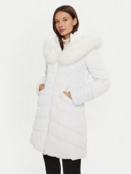 Guess Płaszcz zimowy New Oxana W4BL61 WGLZ0 Biały Regular Fit. Białe płaszcze damskie Guess, na zimę, xs, z aplikacjami, z syntetyku, bez kaptura. Za 639.99 zł.