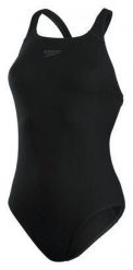 Damski jednoczęściowy kostium kąpielowy Speedo Eco+ Medalist. Czarne kostiumy jednoczęściowe damskie Speedo, l, bez wzorów, z materiału, klasyczne, moda ciążowa, na fitness i siłownię. Za 179.99 zł.
