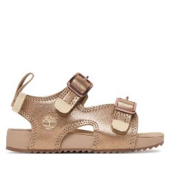 Sandały Timberland. Czerwone sandały dziewczęce Timberland, bez zapięcia. Za 269.99 zł.