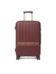 Nine West Walizka średnia CEO-NW-M-002-10 Bordowy. Czerwone walizki damskie Nine West, bez wzorów, z tworzywa sztucznego, średnie. Za 359.99 zł.