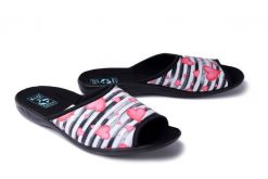 ADANEX SAK1VD SARA 27987 czerwony/czarny, klapki damskie. Czerwone kapcie damskie Adanex, bez wzorów. Za 41.99 zł.