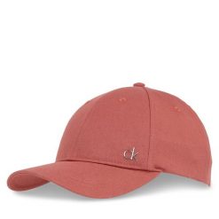 Czapka z daszkiem Calvin Klein. Brązowe czapki i kapelusze damskie Calvin Klein, bez wzorów. Za 99.99 zł.