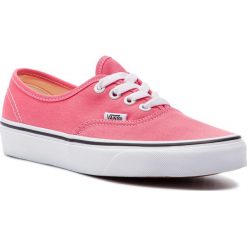 Tenisówki VANS - Authentic VN0A38EMGY71 Strawberry Pink/Truewhite. Czerwone półbuty damskie Vans, bez wzorów, z gumy, sportowe, bez zapięcia. W wyprzedaży za 199.00 zł.