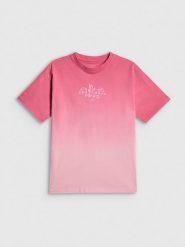 4F T-shirt loose z nadrukiem dziewczęcy - multikolor 122/128 (6-8 lat). T-shirty i topy dla dziewczynek 4f, bez wzorów, z materiału, bez ramiączek. Za 59.99 zł.