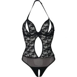 Body "ouvert" bonprix czarny. Czarne body damskie bonprix, w koronkowe wzory, z koronki. Za 59.99 zł.