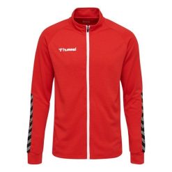Kurtka Sportowa Hummel HML AUTHENTIC POLY ZIP JACKET czerwona. Czerwone kurtki sportowe męskie Hummel, m, bez wzorów, do piłki nożnej. Za 167.00 zł.