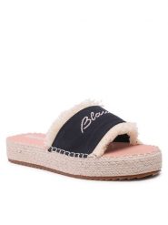 Blauer Espadryle S3SUNRAY04/CAN Granatowy. Niebieskie espadryle damskie Blauer, bez wzorów, z materiału, bez obcasa, bez zapięcia. Za 279.99 zł.