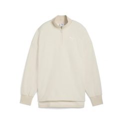 Damska bluza zimowa HER o kroju oversize z zamkiem 1/2 PUMA. Białe bluzy damskie Puma, na zimę, l, bez wzorów, bez kaptura. Za 269.00 zł.
