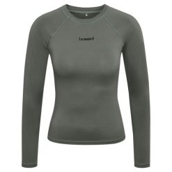 Damska koszulka z długim rękawem Hummel Prima. Szare t-shirty damskie Hummel, xs, bez wzorów, z materiału, bez kołnierzyka. Za 193.50 zł.