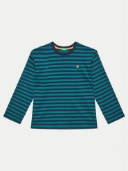 United Colors Of Benetton Bluzka 3GZ3C10JW Niebieski Regular Fit. Niebieskie t-shirty dla chłopców United Colors Of Benetton, bez wzorów, z bawełny, bez ramiączek. Za 49.99 zł.