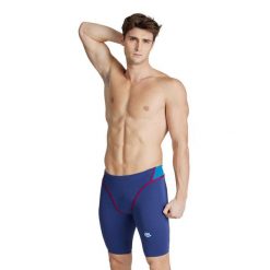 Spodenki Treningowe Arena Icons Swim Jammer Panel. Niebieskie kąpielówki męskie Arena, m, bez wzorów, z materiału, do pływania. Za 159.99 zł.