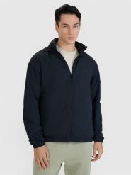 4F Kurtka przejściowa męska - czarna XL. Czarne kurtki męskie 4f, m, bez wzorów, z dzianiny. W wyprzedaży za 99.99 zł.