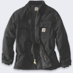 Kurtka męska Carhartt Kurtka Carhartt Firm Duck Traditional Black. Czarne kurtki męskie Carhartt, m, bez wzorów, bez kaptura. Za 585.30 zł.