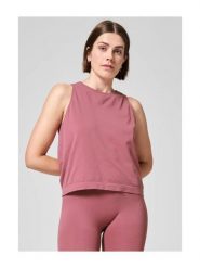 Damska Koszulka Fitness Essential Block Casualowa. Czerwone koszulki sportowe damskie Casall, l, bez wzorów, z materiału, bez kołnierzyka, bez ramiączek, do biegania. Za 149.00 zł.