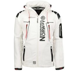 Kurtka sportowa męska Geographical Norway Techno MEN 056 BS3 szybkoschnąca z. Białe kurtki męskie Geographical Norway, m, bez wzorów, sportowe, bez kaptura. Za 249.00 zł.