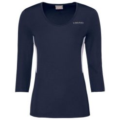 Koszulka tenisowa damska z rękawem 3/4 Head Club Tech Shirt. Białe bluzy sportowe damskie Head, m, bez wzorów, bez kaptura. Za 120.00 zł.