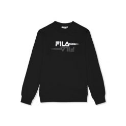 Bluza Fila Manta Regular Graphic. Czarne bluzy sportowe męskie Fila, m, bez wzorów, bez kaptura. Za 212.95 zł.