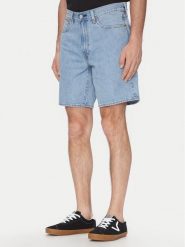 Levi's® Szorty jeansowe 468™ A8461-0015 Niebieski Loose Fit. Niebieskie szorty męskie m, bez wzorów, z bawełny. Za 199.99 zł.