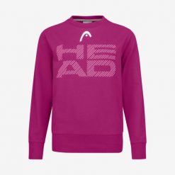 Bluza damska Rally Sweatshirt. Czerwone bluzy sportowe damskie Head, xs, bez wzorów, z bawełny, bez kaptura, tenisowe. W wyprzedaży za 161.00 zł.