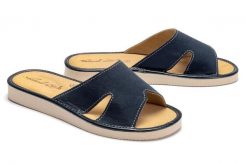 METEOR 118 BOHO granat, kapcie damskie. Niebieskie kapcie damskie Meteor, bez wzorów. Za 44.99 zł.