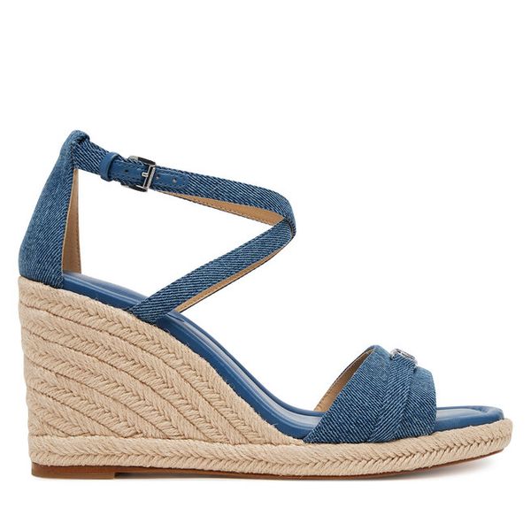 Espadryle MICHAEL Michael Kors. Niebieskie sandały damskie MICHAEL Michael Kors, bez wzorów, bez obcasa, bez zapięcia. Za 569.99 zł.