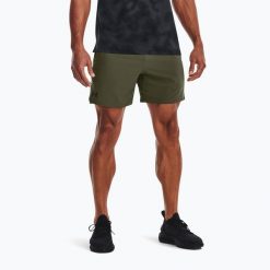 Spodenki Under Armour UA Vanish Woven. Zielone buty sportowe męskie Under Armour, bez zapięcia, na fitness i siłownię. Za 119.99 zł.