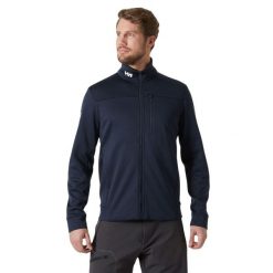 Bluza sportowa męska Helly Hansen Crew Fleece Jacket M. Niebieskie bluzy męskie Helly Hansen, m, bez wzorów, bez kaptura, żeglarskie. Za 419.00 zł.