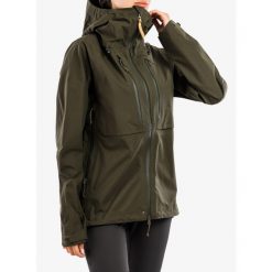 Kurtka damska Fjallraven Keb Eco-Shell Jacket. Zielone kurtki damskie Fjällräven, bez wzorów, bez kaptura. Za 2,340.45 zł.