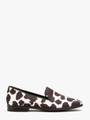 Mokasyny w krowie łaty. Brązowe mokasyny damskie Ryłko, z tkaniny. Za 299.99 zł.