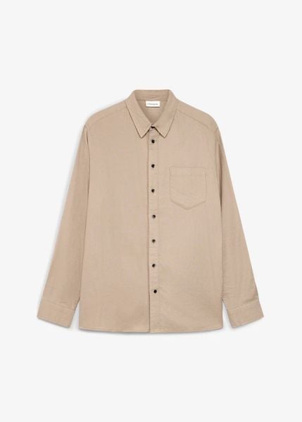 Koszula flanelowa z czystej bawełny, regular fit. Niebieskie koszule męskie bonprix, m, bez wzorów, z bawełny, bez kołnierzyka, bez ramiączek. Za 109.99 zł.