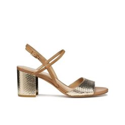 Damskie sandały na obcasie Geox Virnilisa 65. Brązowe sandały damskie Converse, bez wzorów, z materiału, bez obcasa, na obcasie, bez zapięcia. Za 331.50 zł.