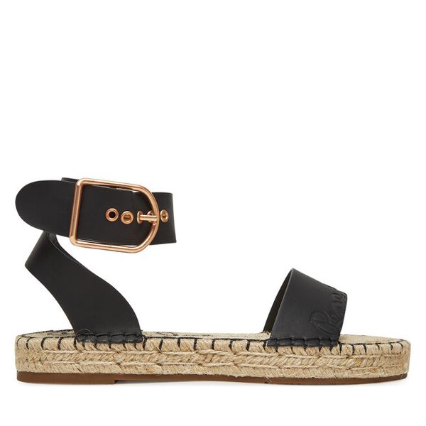 Espadryle Pepe Jeans. Czarne sandały damskie Pepe Jeans, bez wzorów, z jeansu, bez obcasa, bez zapięcia. Za 239.99 zł.