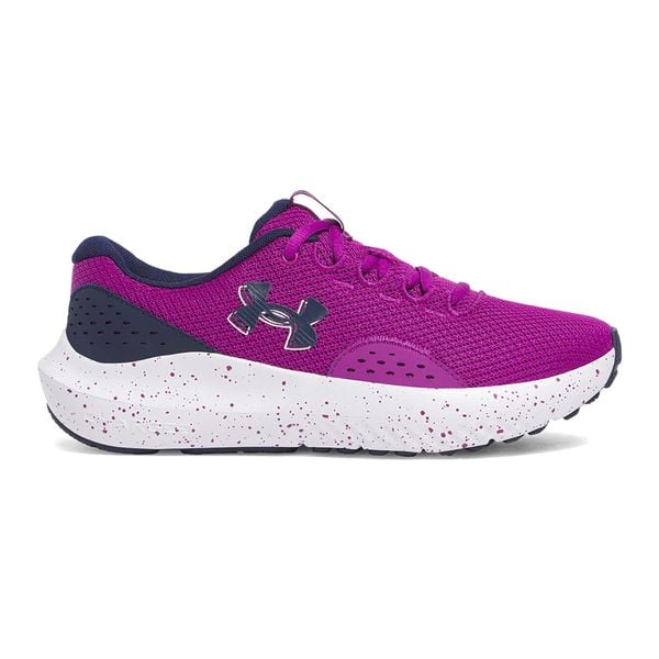Buty do biegania damskie Under Armour Charged Surge 4. Fioletowe obuwie sportowe damskie Under Armour, bez wzorów, do biegania. Za 189.99 zł.