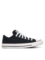 Converse Trampki Chuck Taylor All Star Madison Canvas 563508C Czarny. Czarne trampki i tenisówki damskie Converse, bez wzorów, z materiału, retro, bez zapięcia. Za 299.99 zł.